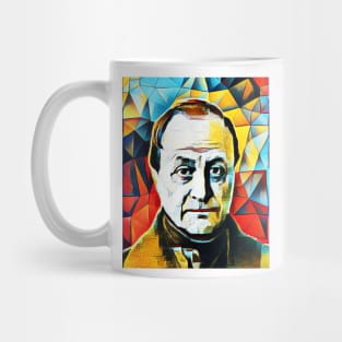 Auguste Comte Abstract Portrait | Auguste Comte Artwork 2 Mug